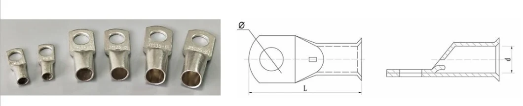 Heavy Duty Compression Terminal Cable Lug Without Expanding